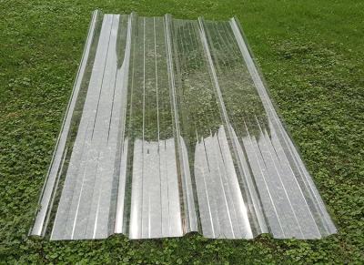 China 0.8-3mm Corrugated Transparent Roofing 100% zhengfei UV Virgin Material UV Protected for sale
