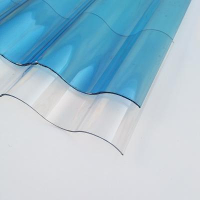 China 4-20mm Polycarbonate Corrugated Sheet 50 Micron Ultra Strong UV Protection For Clear Roofing for sale