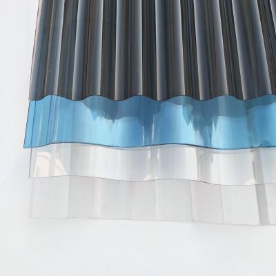 China Chapa ondulada de policarbonato 4 x 8 pés resistente ao calor anticongelante com proteção UV à venda