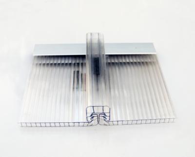 China Maßgeschneiderte Polycarbonat-Hohlplatte mit UV-Beschichtung, transparente mehrwandige Platte zu verkaufen