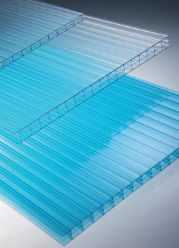 China Los paneles huecos de la techumbre del invernadero de la PC del panal de la hoja del hueco del policarbonato transparente en venta