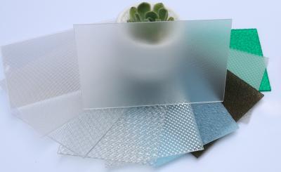 China Opaal polycarbonaat Frosted Sheet PC-reliëfpaneel voor LED-verlichting Te koop