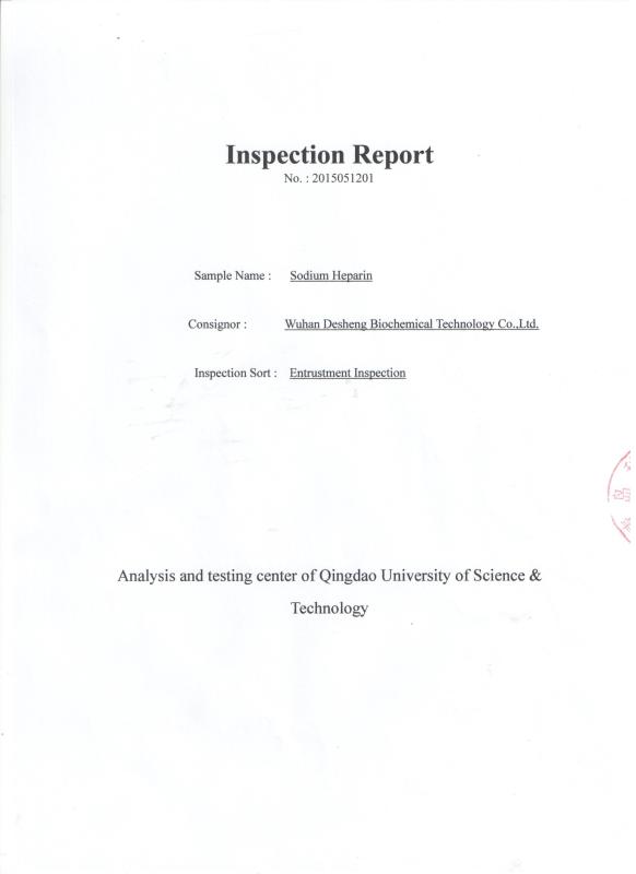 Insepection Report - Wuhan Desheng Biochemical Technology Co., Ltd