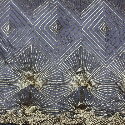 China Custom-Made Nude 4 Way Stretch Sequin Fabric Beautiful Wholesale Sequin Ankara Fabric India for sale