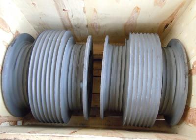 China Carrete de forma de tambor de la cuerda de alambre de la aleación de aluminio con diverso diámetro del carrete en venta