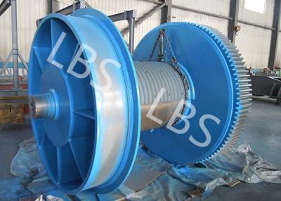 China Fully Machined Wire Rope Winch Drum With LBS Sleeves / Oilfield Drums for sale