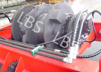 Chine Treuil hydraulique de remorquage de câble métallique de grue de bâtiment avec la cannelure de Lebus à vendre