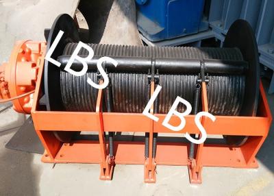 China Portable Small Hydraulic Cable Winch With Hydraulic Motor 10KN - 400KN for sale