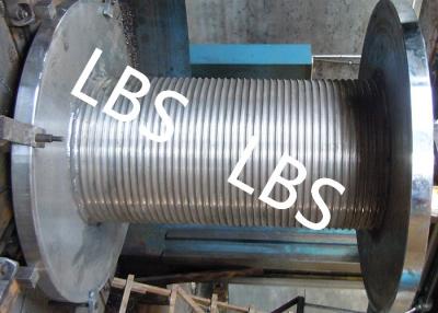 China Customized LBS Groove Wire Rope Drum With High Speed Rope Wheel for sale