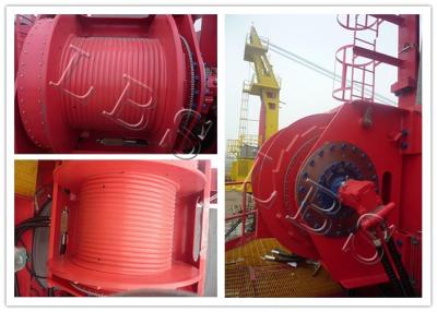 Chine Charge évaluée électrique de la machine 45kn 50kn de treuil de tambour simple pour la grue et la marine à vendre