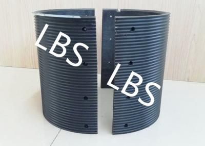 China Fully Machined Bolted Connection Wire Rope Sheaves Black Polymer Material for sale