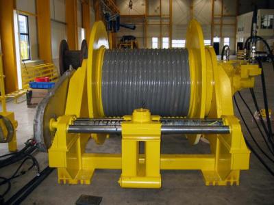 China Double Folded Wire Rope Drum Cable Reel With Rope Line Device for sale