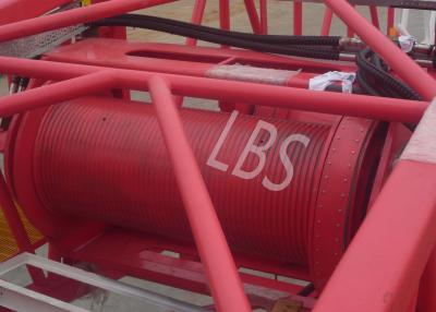 China Customized Color LBS Grooved Drum / Hydraulic Winch With Spooling Device for sale