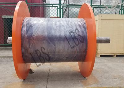 China Big Wire Rope Winch Drum For Hoisting And Crane With Connection Shaft for sale