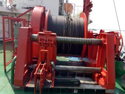Chine Marine Hydraulic Winch Horizontal en mer adaptée aux besoins du client à vendre