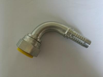 China 90 Degree BSP Industrial Hose Fittings Female 60 Degree Cone With Cr3 Zinc Plated 22691 for sale