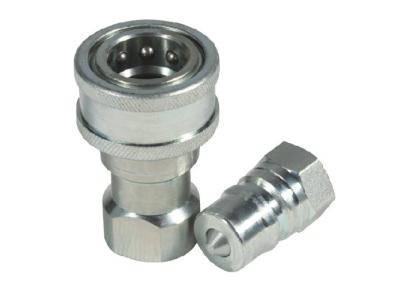 China Zinc Plated Quick Disconnect Hydraulic Couplers , Carbon Steel Hydraulic Coupling for sale