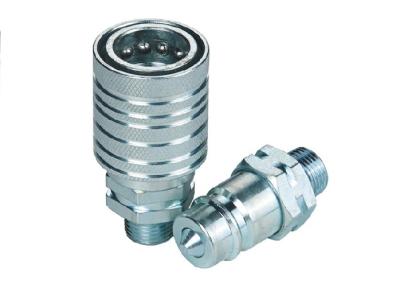 China Hydraulic Quick Push Pull Coupling Steel For Agriculture Machine Zinc CR3 for sale