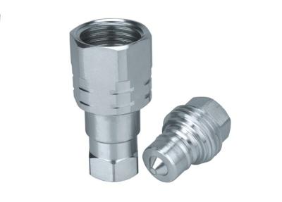 China Threaded To Connect Hydraulic Quick Coupling , Faster Interchange Hydraulic Quick Coupler for sale