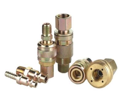 China Shut - Off Pneumatic Quick Connect Coupling Steel Single I Series WP 300psi for sale