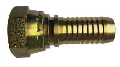 China 22611 Bsp Female Hydraulic Hose Fittings 60° Cone Siver Golden with Carban Steel for sale