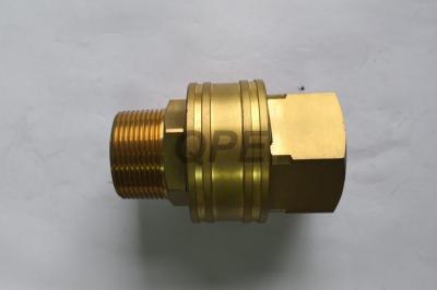 China Brass Straight Through Hydraulic Quick Connect Male Thread Couplings ST Series for sale