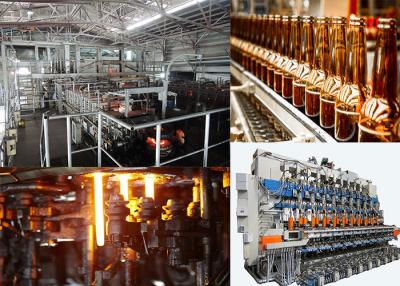 Chine Chaîne de production cosmétique de bouteille de verre à bouteilles de stockage couleur claire à vendre
