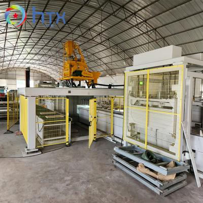 China Linha de produção de paredes de retenção de betão totalmente automática Máquinas de fundição molhada à venda
