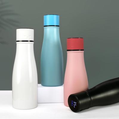 China LED Light Stainless Steel Sustainable Eco-Friendly Smart Water Bottle Insulated Vacuum Water Bottle Tumbler Flask Customer Accept for sale