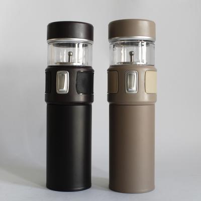 China WITH LID tea strain hot and cold powder coated water bottle stainless steel vacuum insulated coffee thermos flask for sale