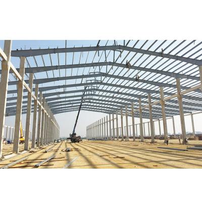 China Portal Frame Warehouse Steel Structure Construction Prefabricated Pole Barn for sale