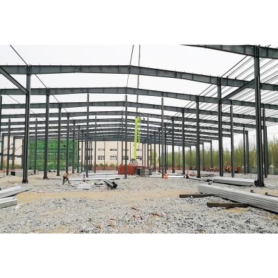 China Beams Metal Pole Barn GB Prefabricated Steel Structures 30x50 Sqm Buildings for sale
