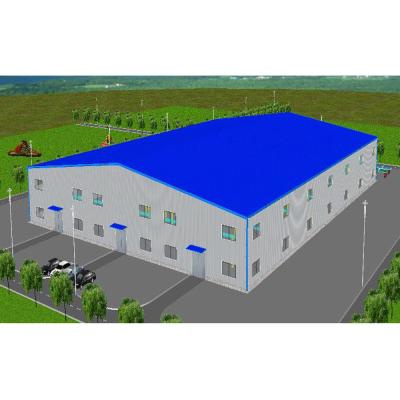 China Light Prefabricated Steel Structures Corrugated Metal Sheets Roof Wall Metal Storage Buildings for sale
