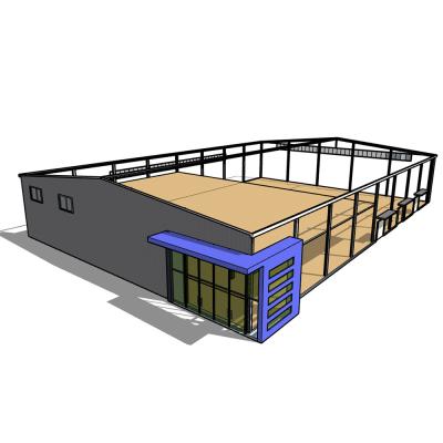 China Self Storage Anti Earthquake Steel Frame Warehouse Building Industrial Metallic Structures for sale