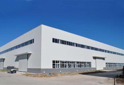 China Warehouse Material Q235, Q345 Wind-Resistant Large-Span Steel Warehouse for sale
