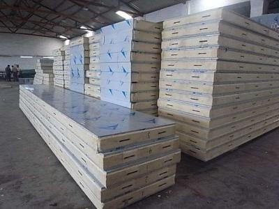 China Quake Proof PU PVC Polyurethane Metal Building Wall Panels With Stainless Steel for sale