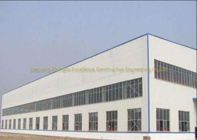 China Clear Span Peb Industrial Shed , Steel Portal Frame Warehouse Buildings for sale