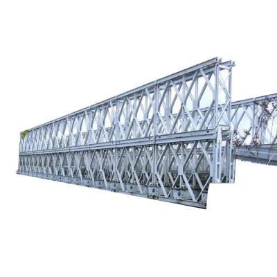 中国 プレハブの一時的なベイリー橋の鉄骨構造橋Q345B-Q460C等級 販売のため
