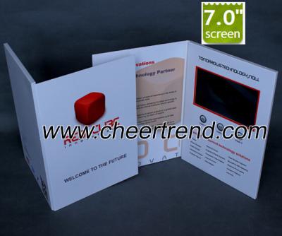 China China factory supply competitive price A4 size 7 inch lcd advertising brochure/lcd video Brochure for sale