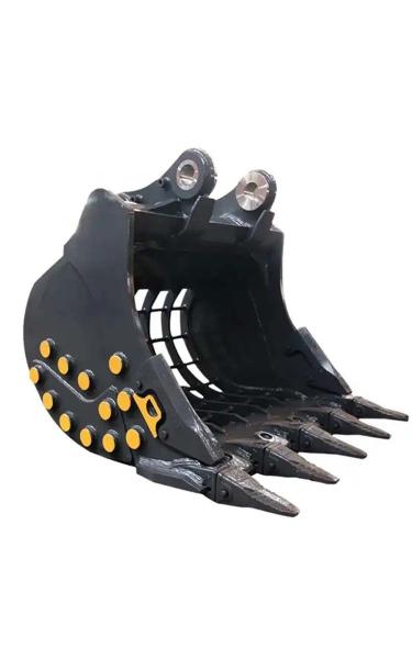 Quality Excavator Attachment rock sifting bucket 1-50 ton sieve skeleton bucket for sale