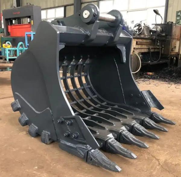 Quality Customized Capacity Excavator Skeleton Bucket 55mm-175mm Grid Screen for sale