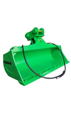 China Hydraulic Excavator Tilting Bucket 5T 1500mm NM360/400 Material for sale