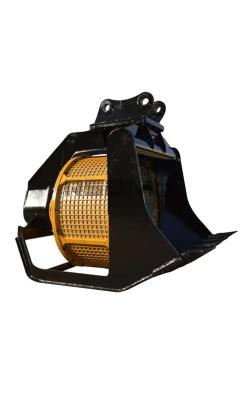 China capacity 0.8-3.6m3 Rotating Screening Bucket For 1-50T Excavator for sale