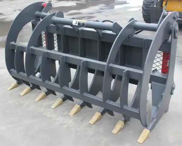 Quality 16Mpa Working Pressure Skid Steer Attachments Hydraulic Grapple for sale