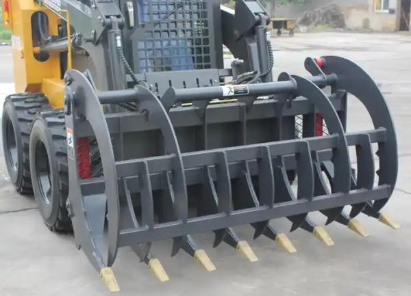 Quality 16Mpa Working Pressure Skid Steer Attachments Hydraulic Grapple for sale