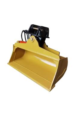China RSBM Excavator Tilting Bucket with Tapered Sides and Protector Guard en venta
