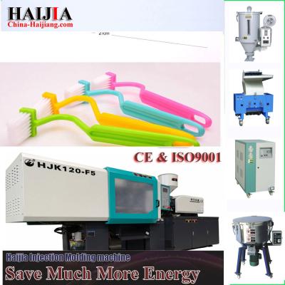 China Plastic Toothbrush Injection Molding Machine Energy Efficiency 37+30KW Pump Motor Power for sale