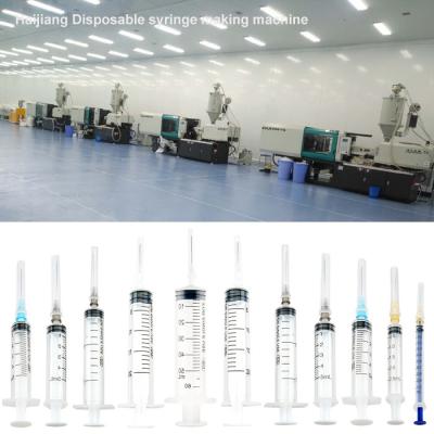 China full production line for syringe making machine syringe size from 1ml,2ml,3ml,5ml,10ml,20ml,50ml for sale