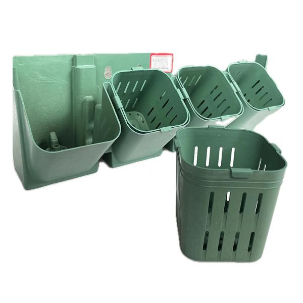 Quality Hanging Plastic Flower Pots for Vertical Greening in Gardens 40 Pots per Square for sale