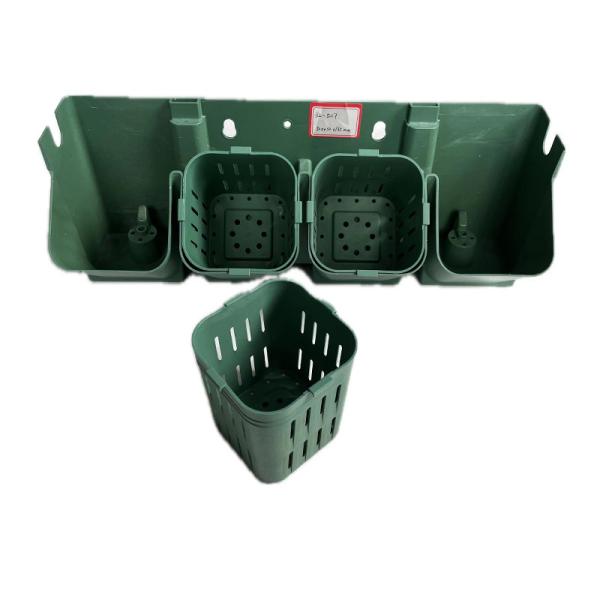 Quality Plastic HDPE Greening Planting Pot Stackable Vertical Wall Planter System for Garden for sale